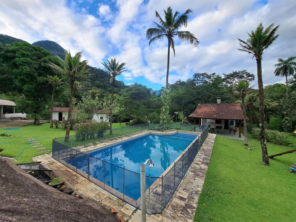 Paradisiaco, Piscina E Churrasqueira Em Guapimirim Exterior foto